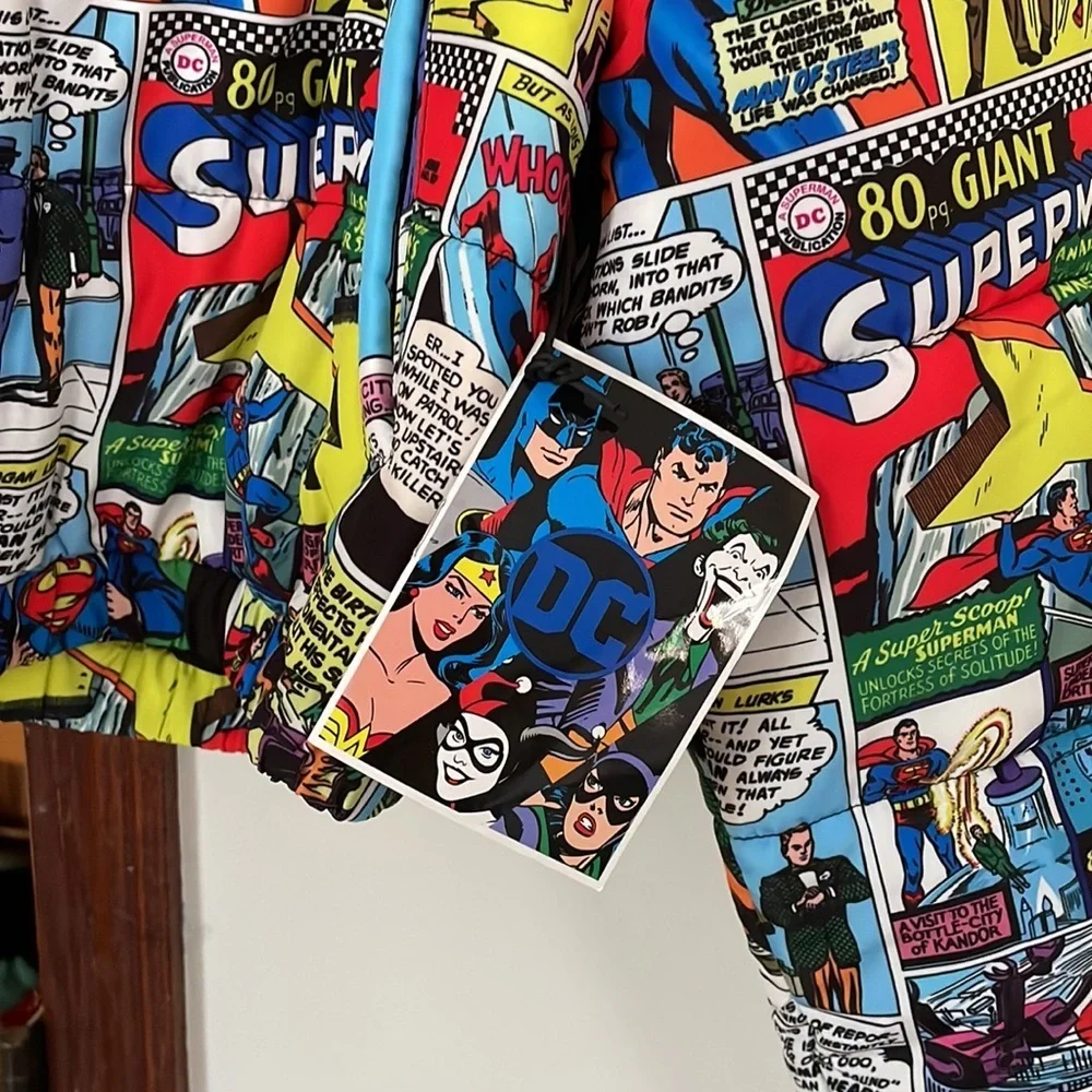 Superman Puffer DC Comics Forever 21 Size Small Limited Edition Coat - Picture 3 of 4